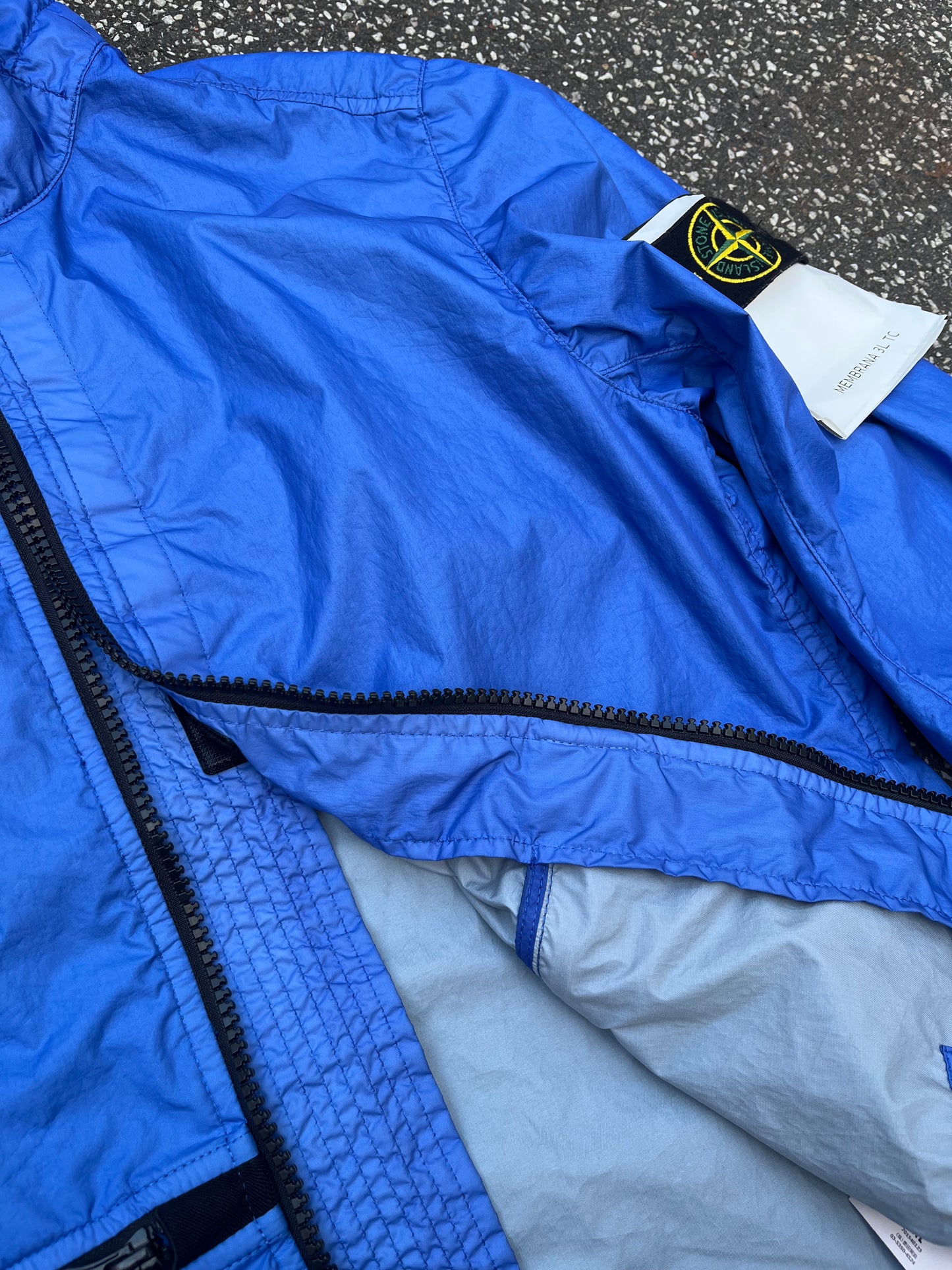 Stone Island Membrana 3L TC Jacket – Blue – Str. Medium