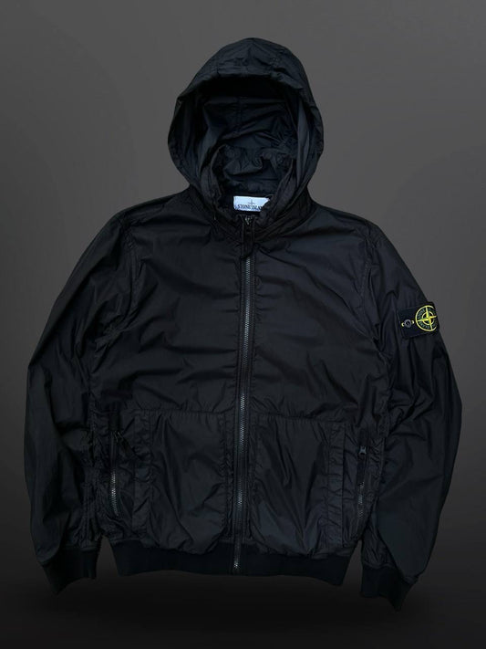 Stone Island Jakke Sommerjakke Garment Dyed Crinkle Reps Ny 721543230 Sort Black S Small