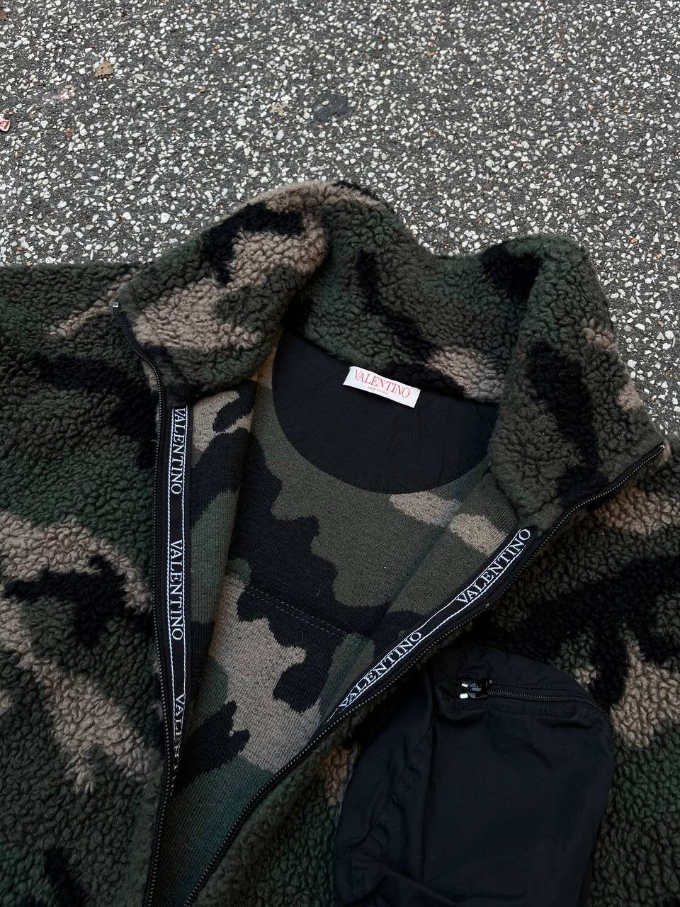 Valentino Fleece Jakke XL Camo
