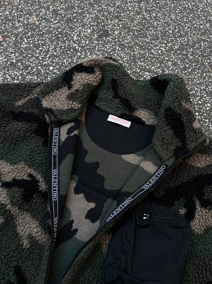 Valentino Fleece Jakke XL Camo