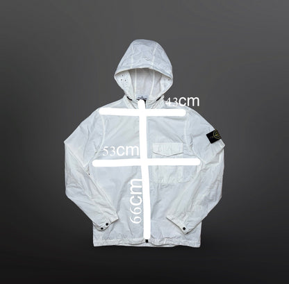 Stone Island Jakke Jacket Overshirt Hvid White M Medium