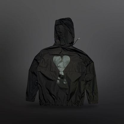 AMI Alexandre Mattiussi Hooded Windbreaker Jacket – Black – XL