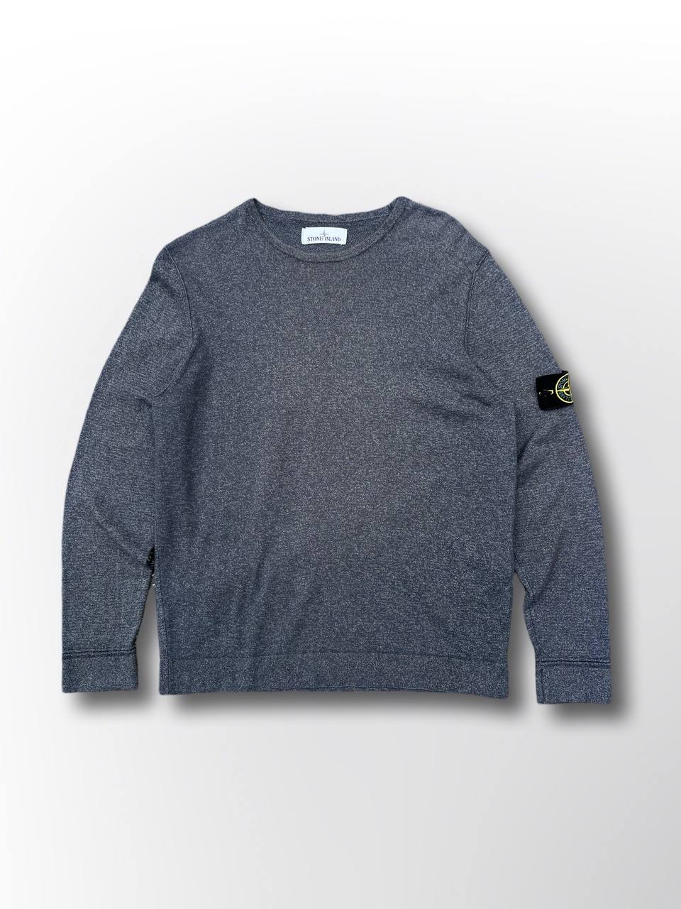 “Brugt Stone Island sweater sweatshirt i grå farve i L large 661552880”