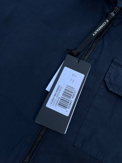 C.P. Company Overshirt Skjorte med Lynlås i Navy Mørkeblå XL Brand New