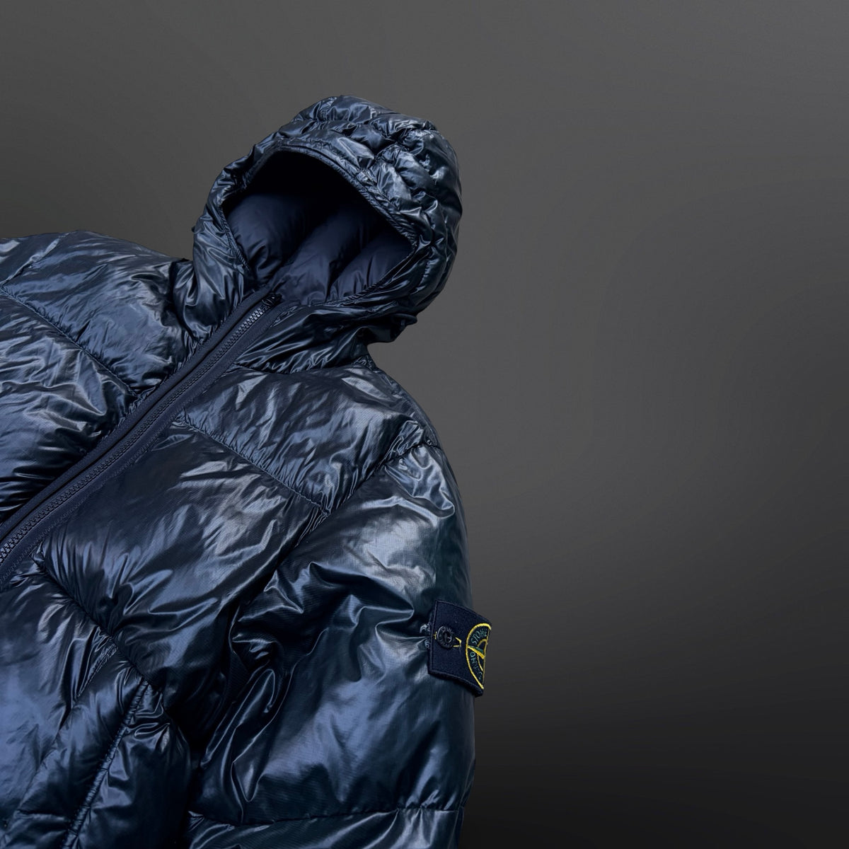 Stone Island Pertex Quantum Y Down Jacket – Dark Green – Size S