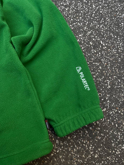 Supreme Box Logo Ninja Fleece Hoodie Polartec L Large Green Grøn