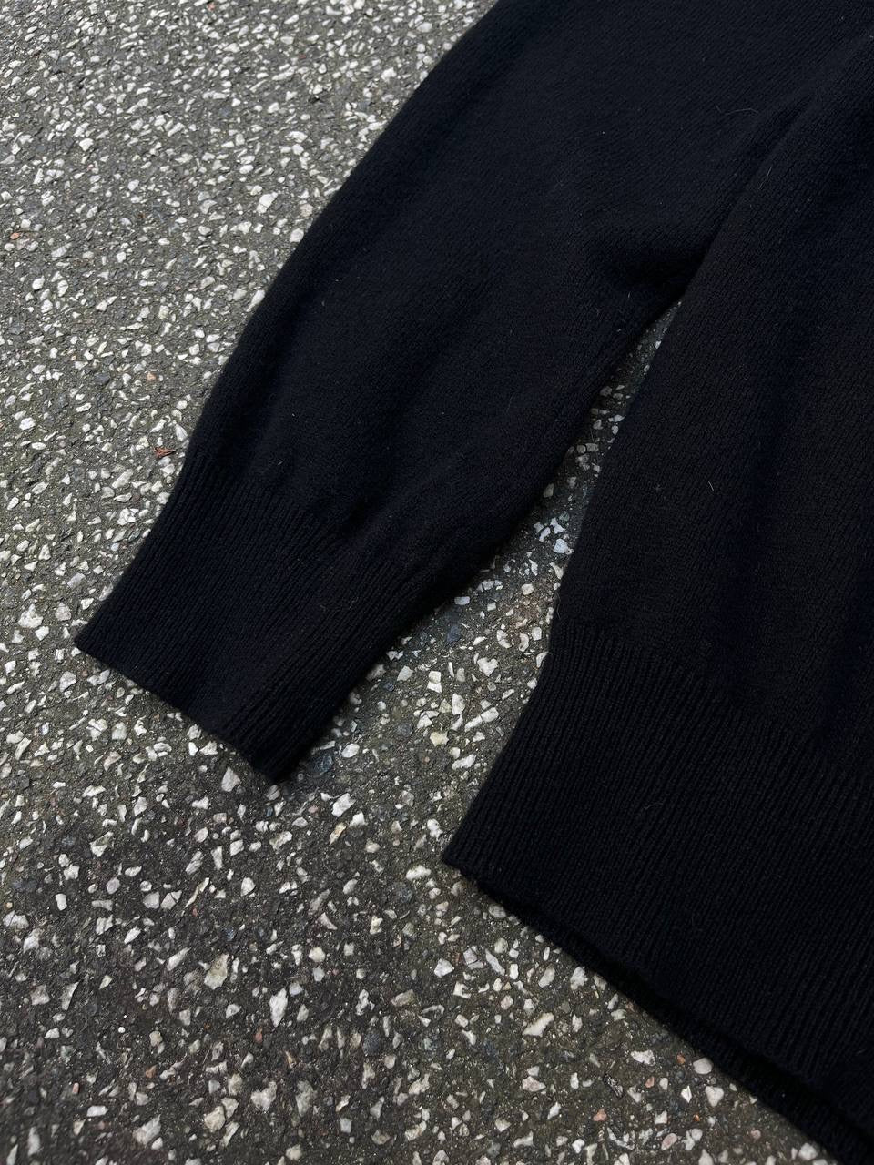 Play Comme Des Garçons Uld Trøje Sweater M Medium Sort Black V neck