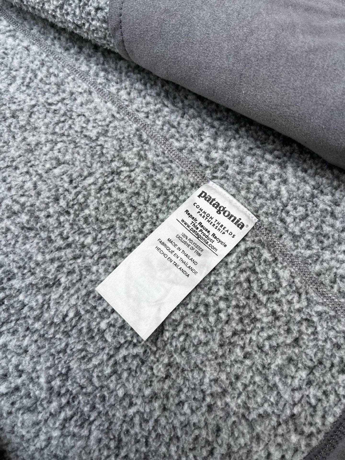 Brugt Used Som ny Patagonia Fleece i Grå grey M Medium