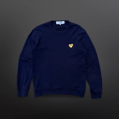 Comme des Garçons PLAY Sweatshirt Navy – XL / passer Large