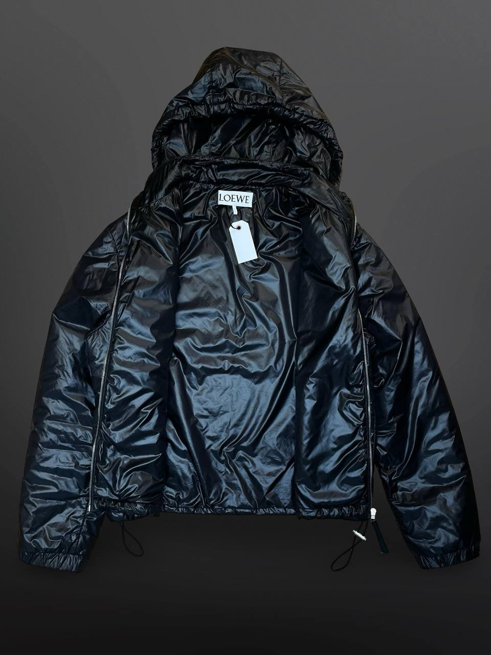 Loewe Jakke Micropuffer M Medium Sort Black