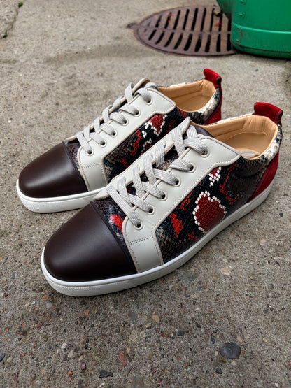 Christian Louboutin Low-Top Sneakers – Python / Multicolor – Str. 43