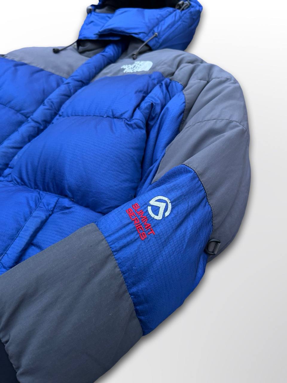 Brugt Vinterjakke The North Face Himalayan Summit Series 700 Dunjakke M medium Herre i Blå og Grå