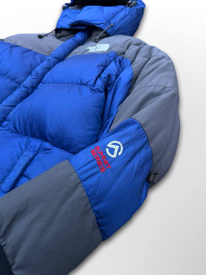 Brugt Vinterjakke The North Face Himalayan Summit Series 700 Dunjakke M medium Herre i Blå og Grå