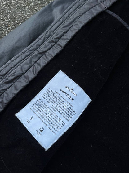 Stone Island Jakke Lamy Flock Grå L Large Brugt Used
