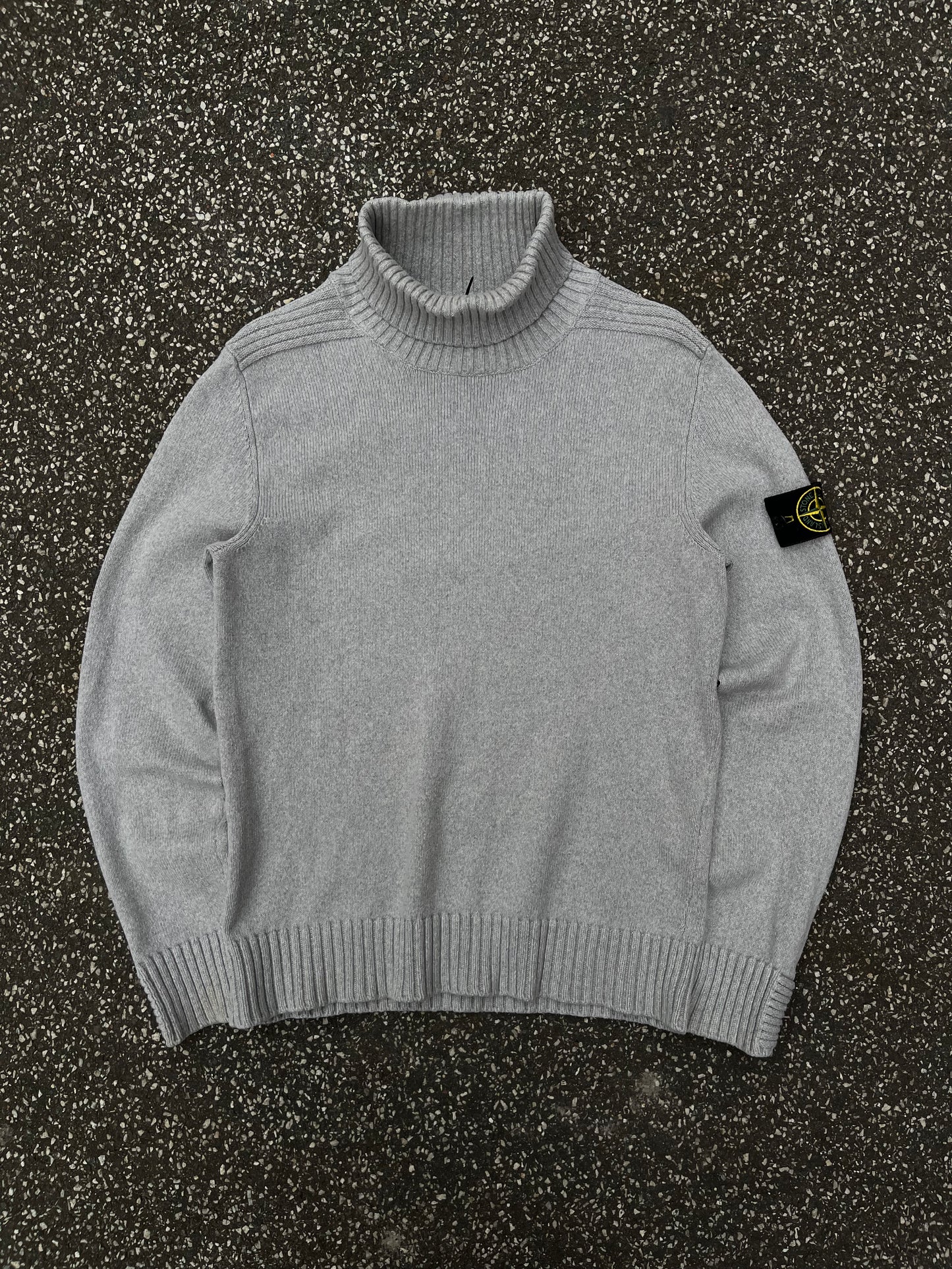 Stone Island Turtleneck Knit – Light Grey Str. L
