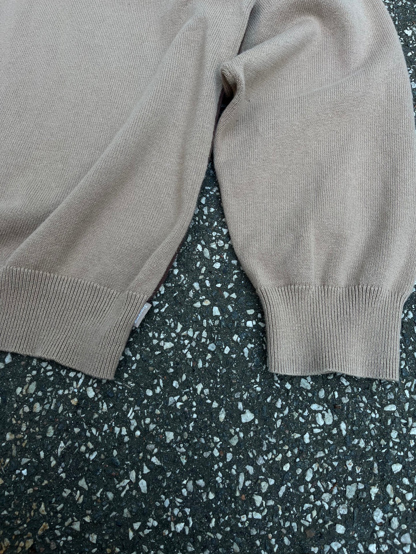 Supreme Strik Crew Neck Beige Brun L Large