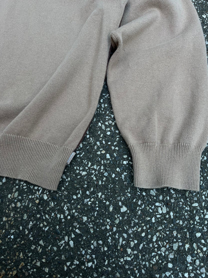 Supreme Strik Crew Neck Beige Brun L Large