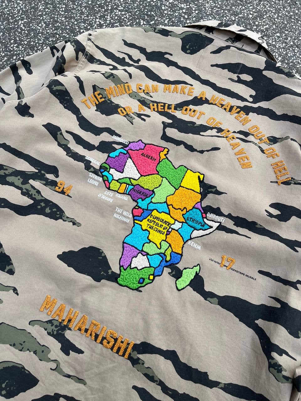 Garment Maharishi Sommer Jakke Skjorte Overshirt L Large Herre Brugt Used