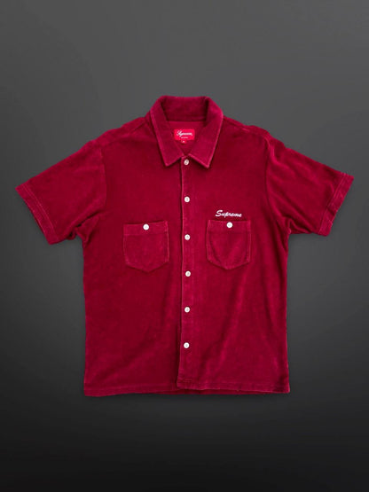 Supreme Terry Shirt Skjorte Burgundy Medium M