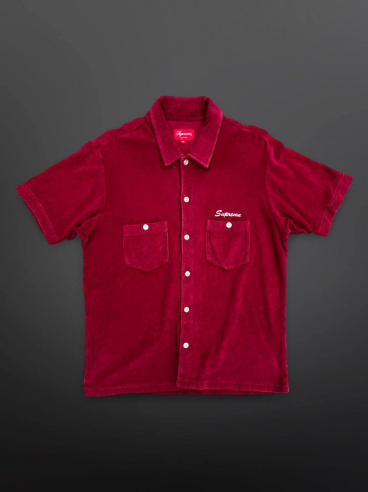 Supreme Terry Shirt Skjorte Burgundy Medium M