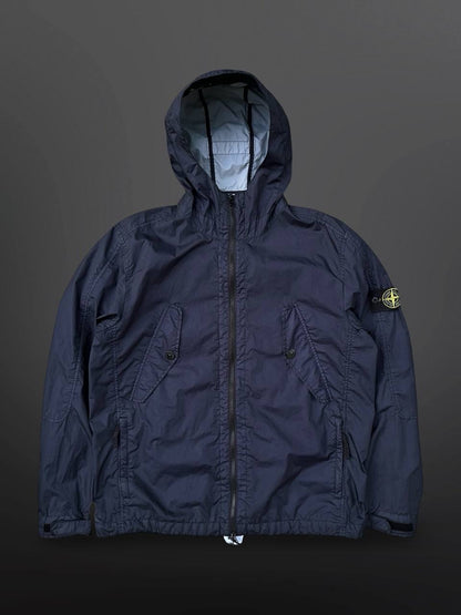 Stone Island Jakke Regnjakke Membrana 3L TC Navy Marineblå XL Brugt Used