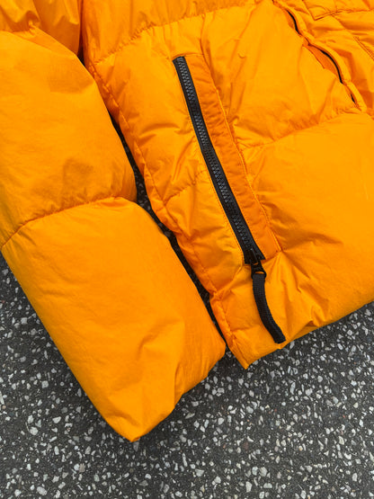 Stone Island Crinkle Down Jacket Orange, L Large