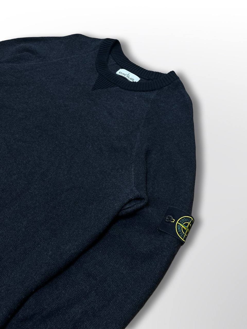 Brugt Stone Island sweater Sweatshirt pullover i uld 6715529D9 i grå farve XL