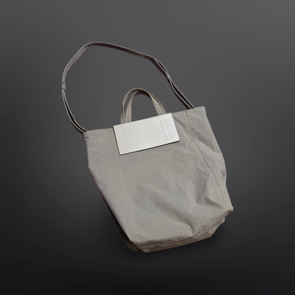Acne Studios Nylon Tote Bag – Grey / Beige
