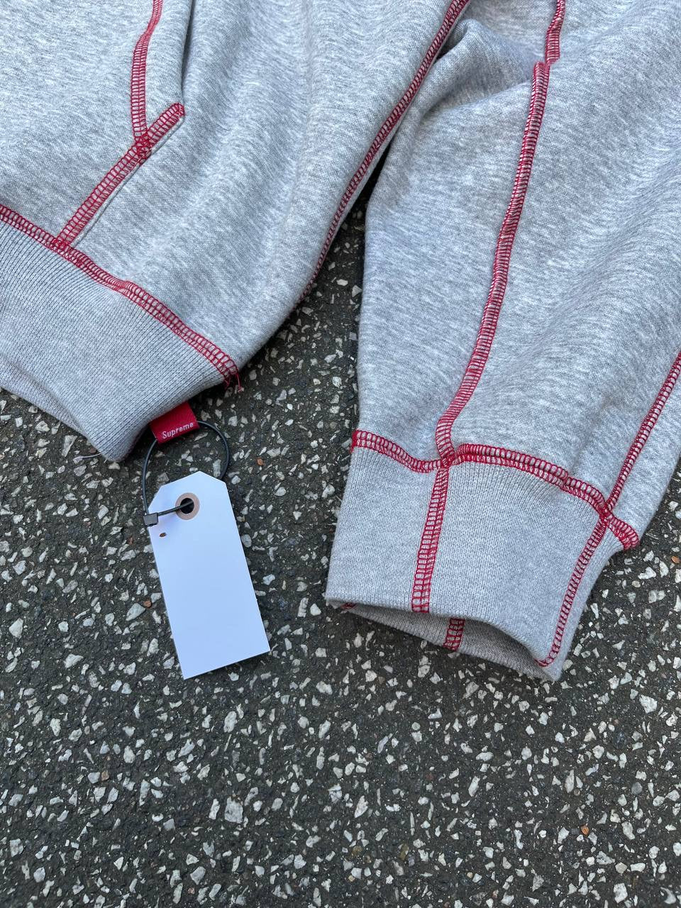 Supreme Hoodie Hættetrøje Grå Grey L Large Mænd Unisex