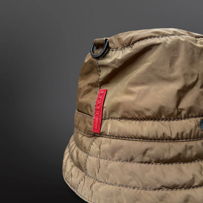 Prada bøllehat bucket hat OS – vintage, justerbar Brun