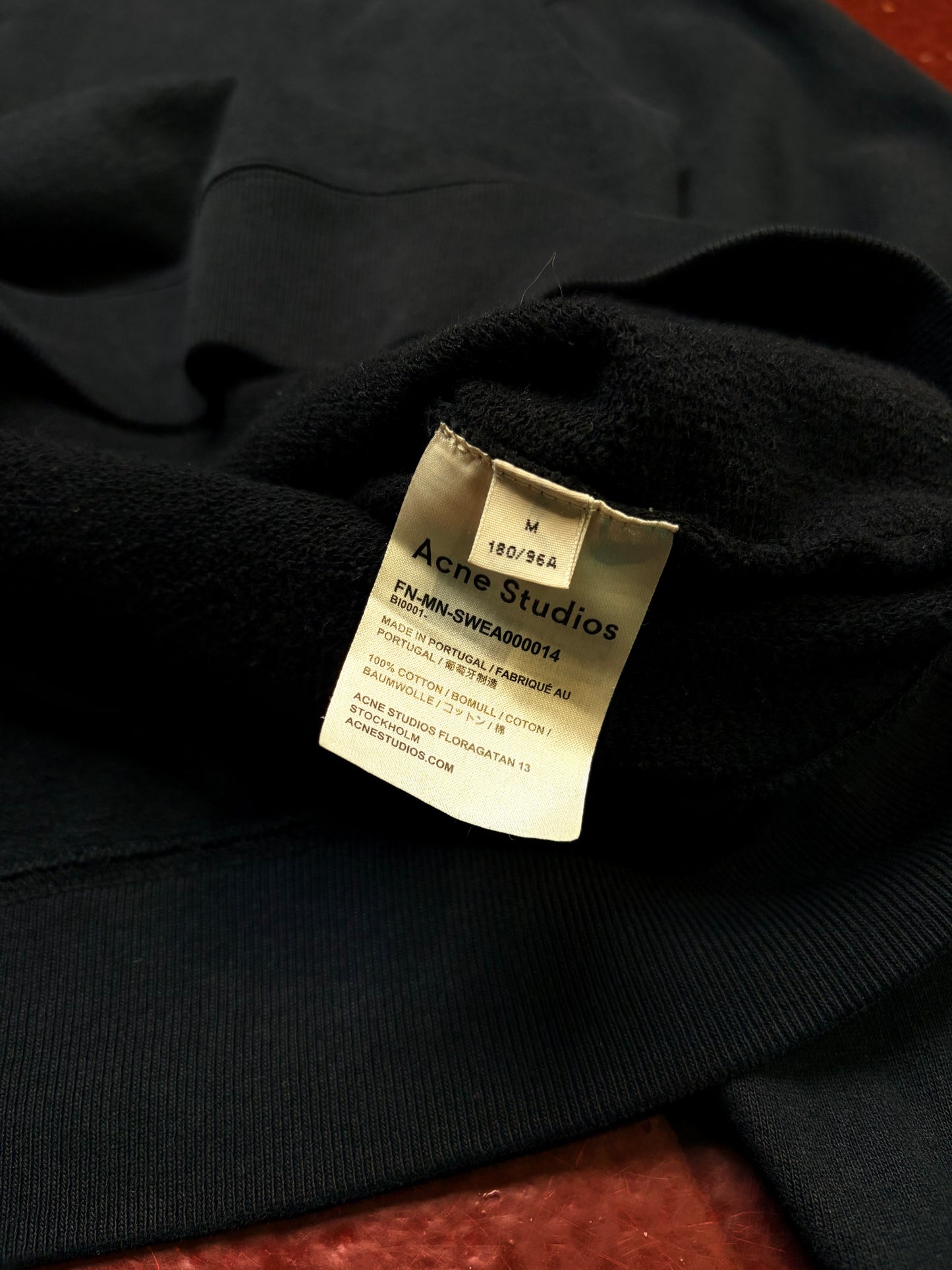 Acne Studios Logo Sweatshirt – Black – Medium