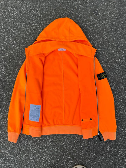 Stone Island Soft Shell R Jacket Sommer Jakke L Large Orange