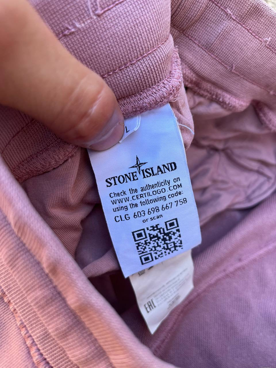 Stone Island Shorts i Rosa L Large Brugt Used