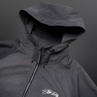 Stüssy Beach Shell Wave Dye Jacket – Sort (XL)