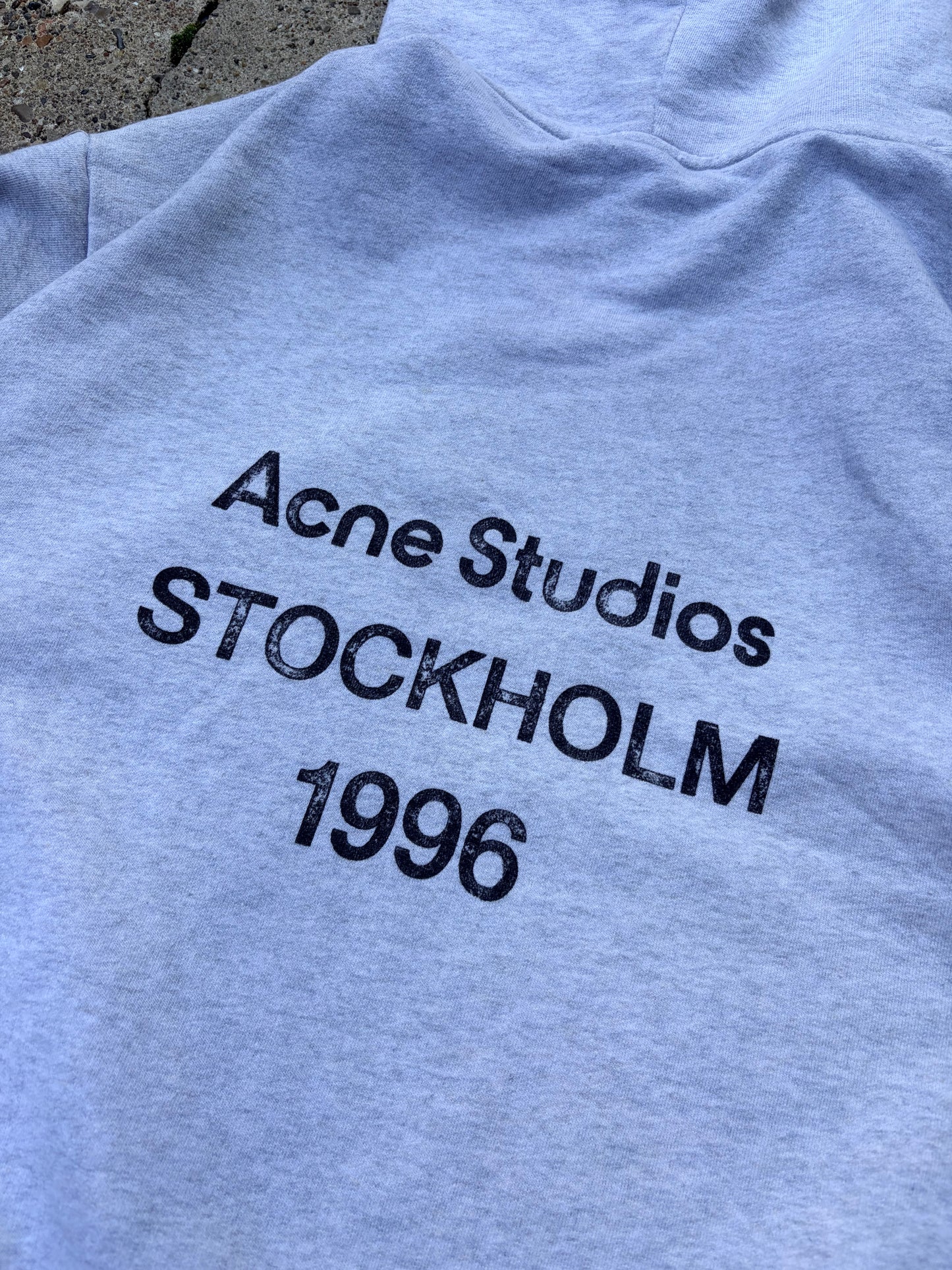 Acne Studios Stockholm 1996 Hoodie – Grey – Str. S / fitter M
