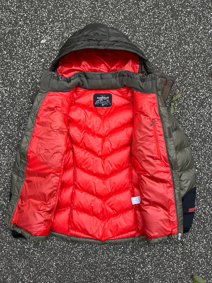 Montbell EX 800 Women’s Down Jacket Olive Red Str. 95 M Medium