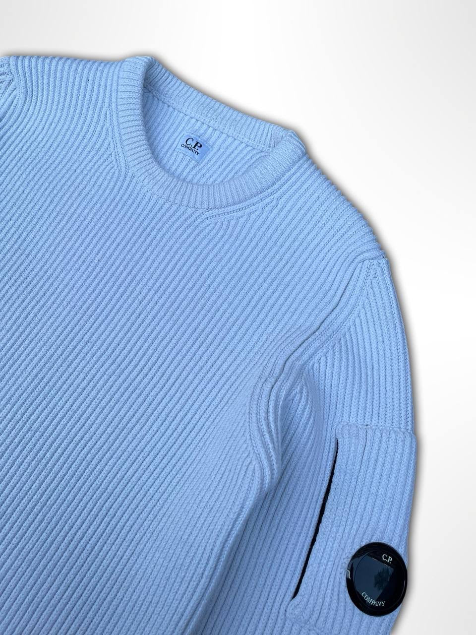 C.P. Company Strik Sweater i hvid 48 Medium Men’s Brugt