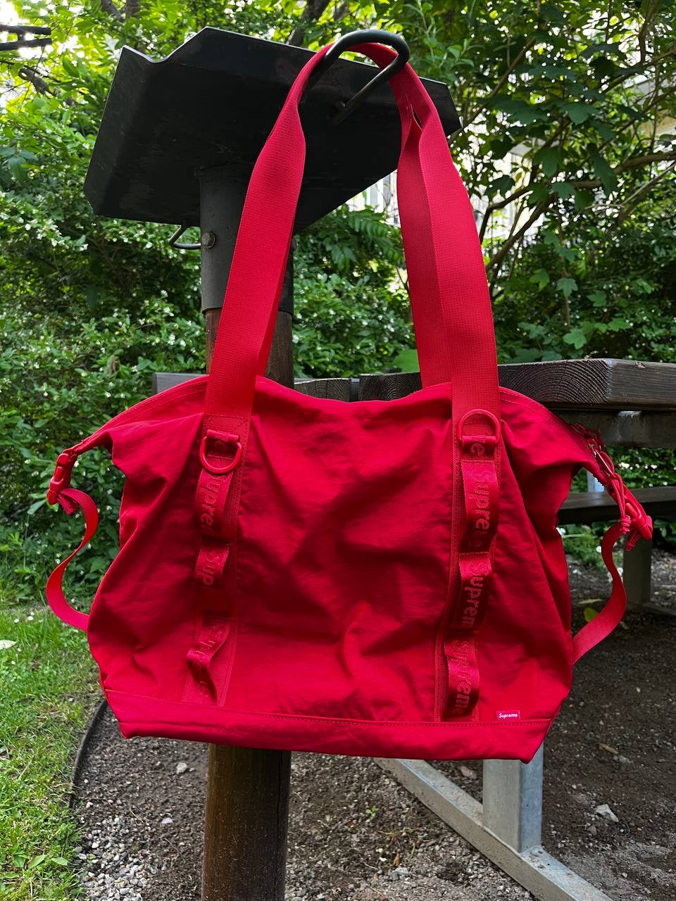 Supreme Tote Bag Taske One Size I Røde Cordura