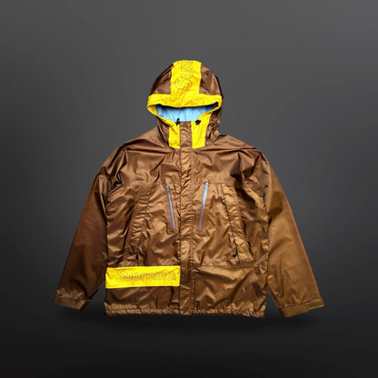 Supreme Shell Taped Seam Jacket – Brown / Yellow – XL