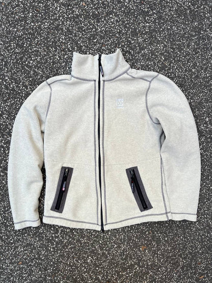 66 North Fleece Jakke L Large Dame Beige Creme