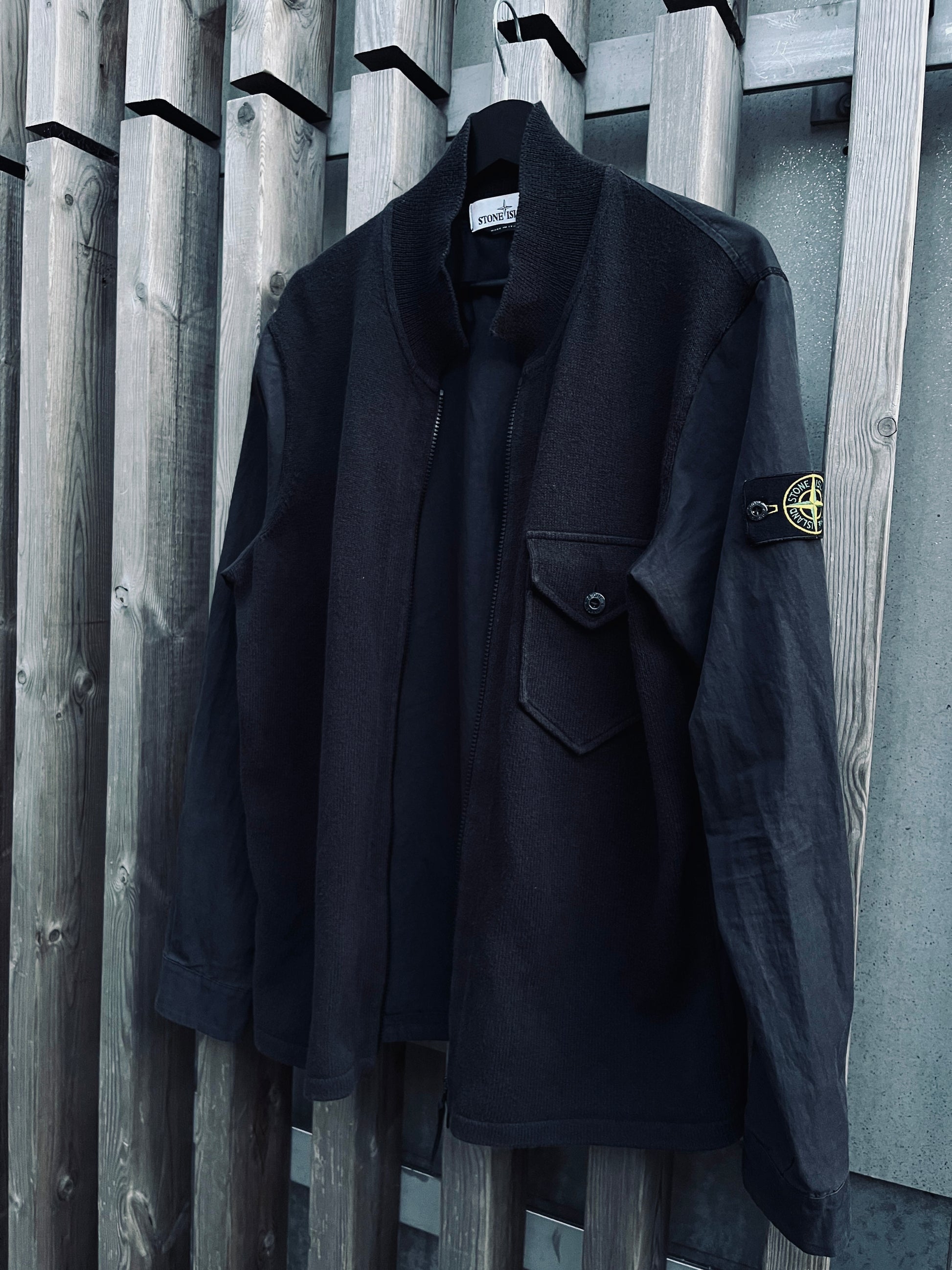 Stone Island Knitted Zipped Cardigan/overshirt nylon/cotton Medium - supersaelger