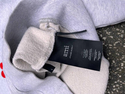 AMI Paris Alexandre Mattiussi Sweatshirt L Large Mænd Grå Grey