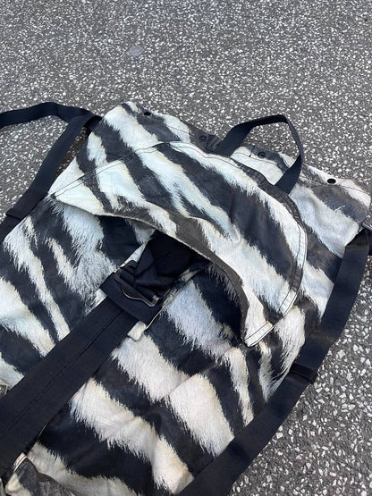 Stone Island 2Way Bag Taske Sebra Sling Bag Og Rygsæk 2 in 1 Brugt Used