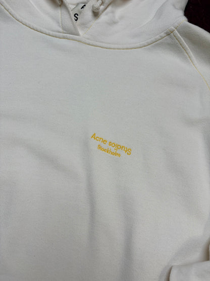 Acne Studios Logo Hoodie – Off White – L fit