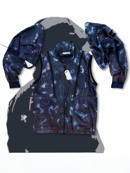 Vindbreaker Stone Island Heat Reactive Used Brugt Jakke Vest 2in1 Ice Jacket i L large