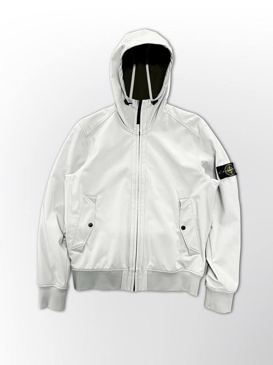 Stone Island Softshell R i hvid XL brugt