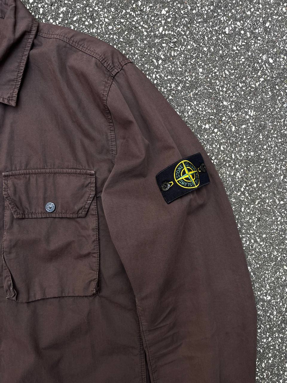 Stone Island overshirt i brun XL