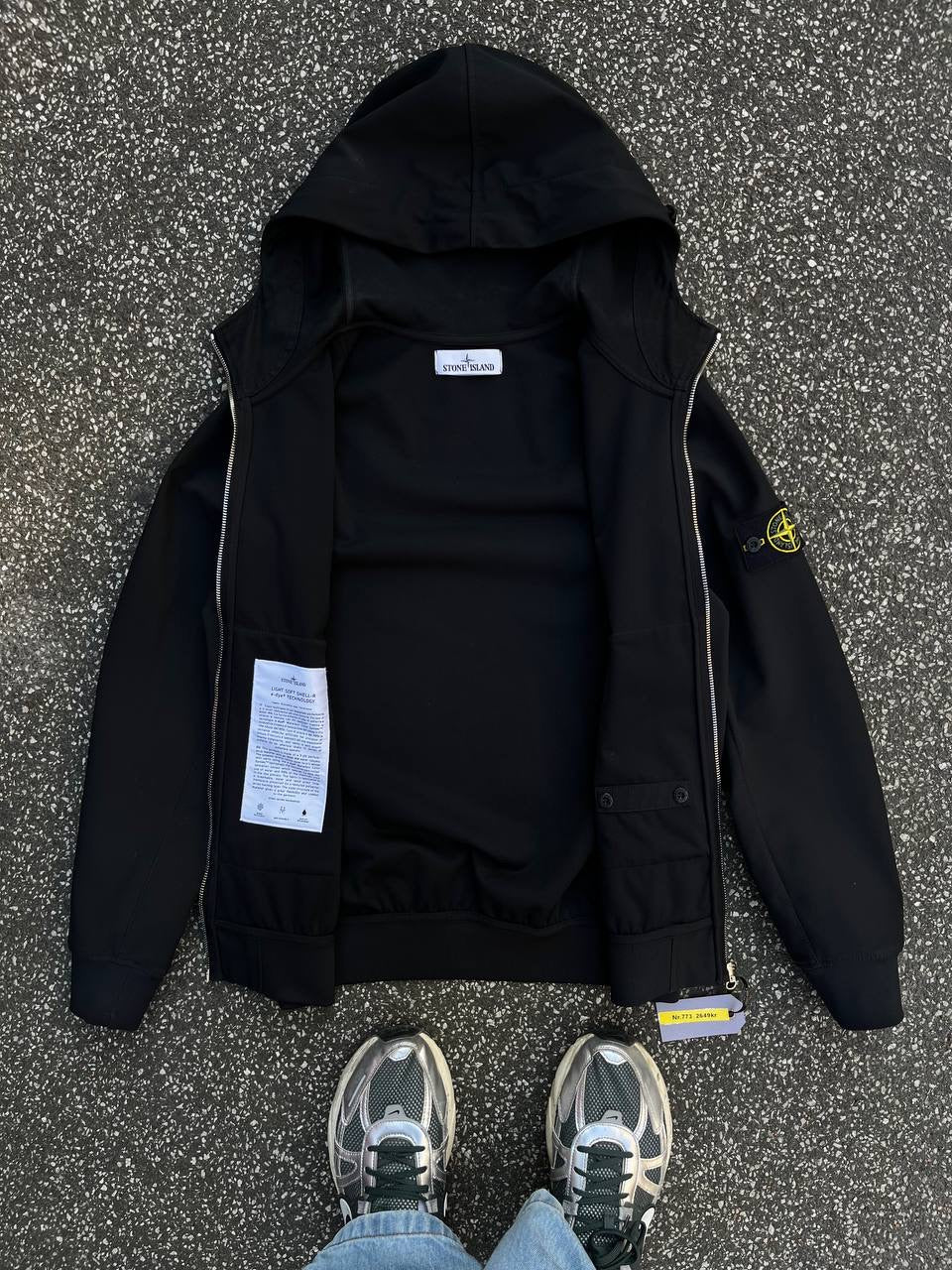 Stone Island Jakke Light Soft Shell R e Dye Technology S Small Sort