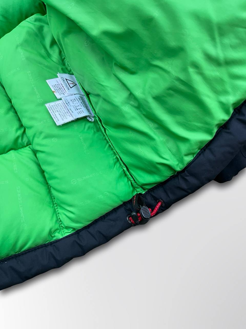 Brugt Dunjakke The North Face Himalayan Summit Series Vinterjakke i Grøn og Sort S small herre M medium Kvinde Unisex