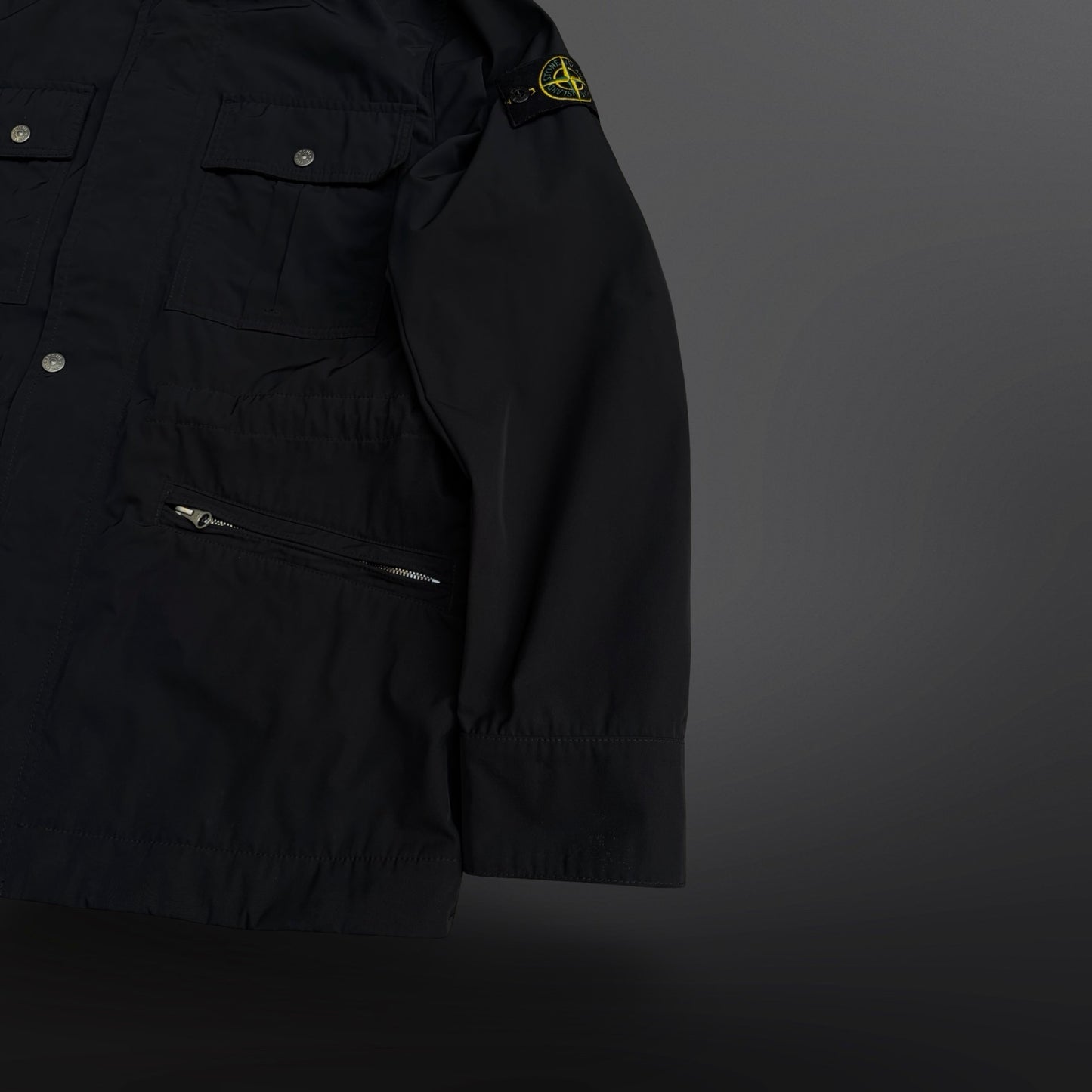 Stone Island Micro Twill Jakke – Sort (Large)